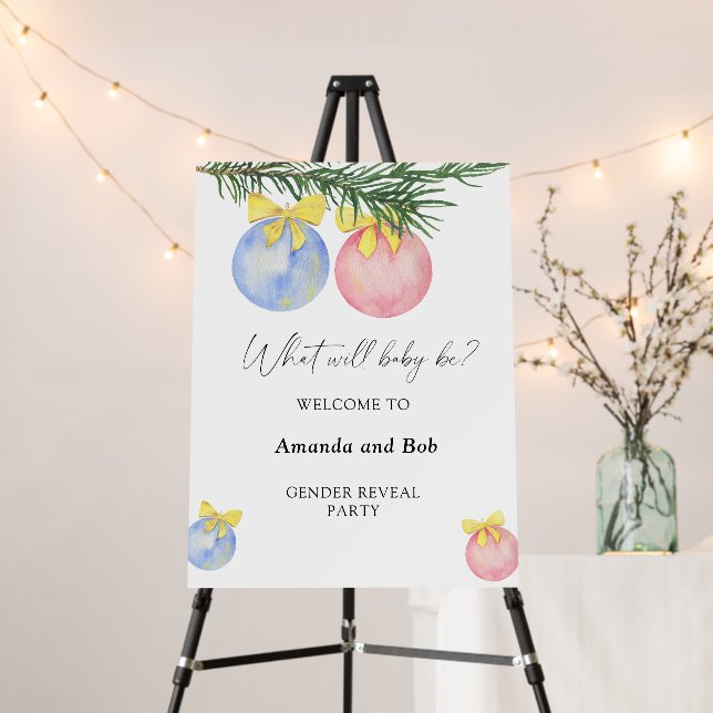 What will baby be gender reveal welcome foam board (In Situ (Stand))