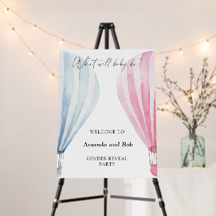 What will baby be gender reveal welcome foam board