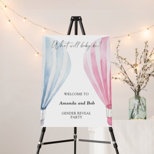 What will baby be gender reveal welcome foam board