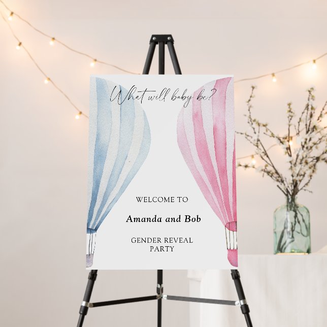 What will baby be gender reveal welcome foam board (In Situ (Stand))