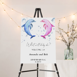 What will baby be gender reveal welcome foam board