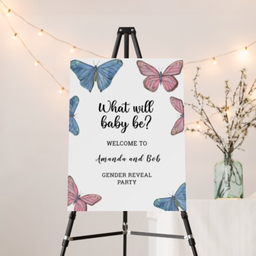 What will baby be gender reveal welcome foam board