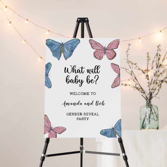 What will baby be gender reveal welcome foam board (In Situ (Stand))