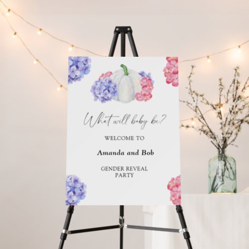 What will baby be gender reveal welcome foam board