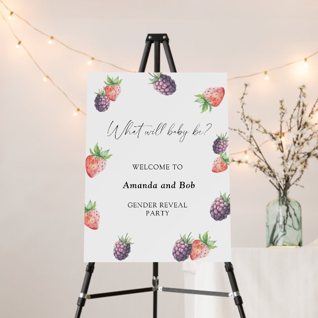 What will baby be gender reveal welcome foam board (In Situ (Stand))