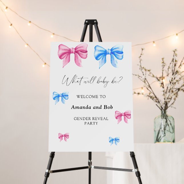What will baby be gender reveal welcome foam board (In Situ (Stand))