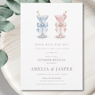 What Will Baby Be Pink and Blue Gender Reveal Invitation