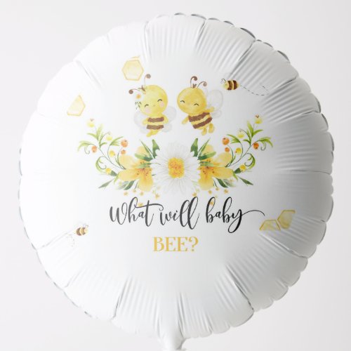 What will baby bee gender reveal balloon