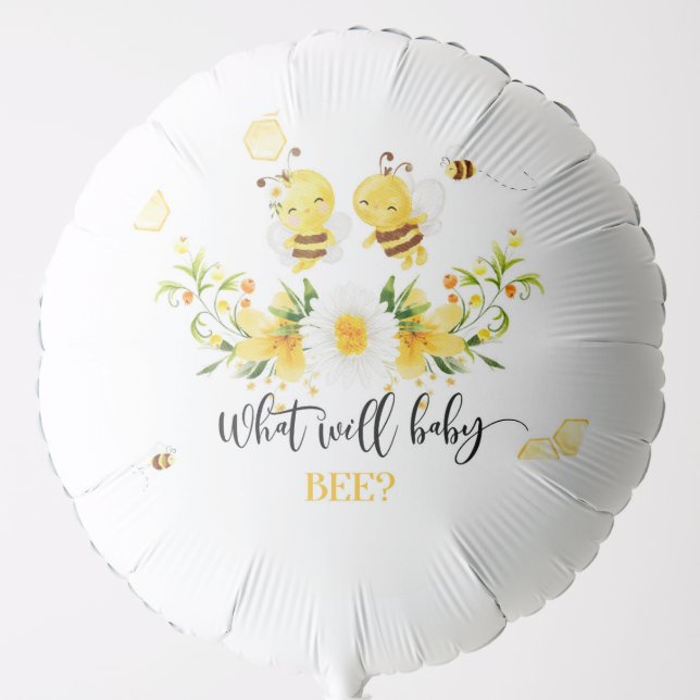 What will baby bee gender reveal balloon (Front)