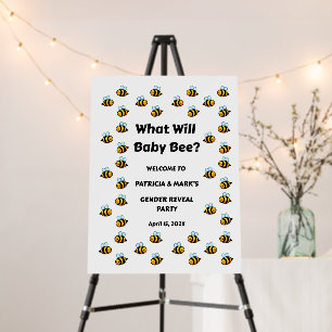 What Will Baby Bee Gender Reveal Foam Board