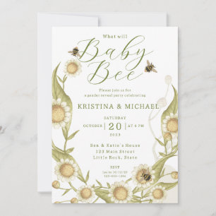 What will Baby Bee Gender Reveal Invitation