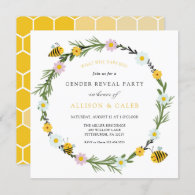 What will baby Bee Gender Reveal Invitation