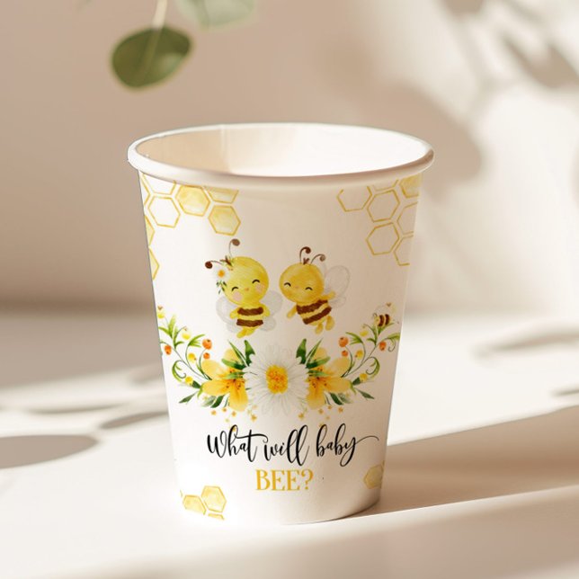 What will baby bee gender reveal  paper cups (Creator Uploaded)