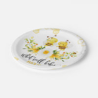 Bumble Bee Tableware Party Decorations, Serves 16 Paper Plates, Napkins,  Cups, Baby Shower Gender Reveal Neutral, Birthdays, Weddings, Yellow Honey  Bee 