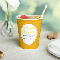 What will baby bee Gender reveal party  Paper Cups