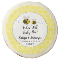 What Will Baby Bee? Gender Reveal Party Sugar Cookie