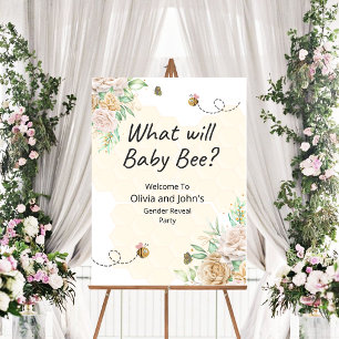 What will baby bee gender reveal welcome foam boar board