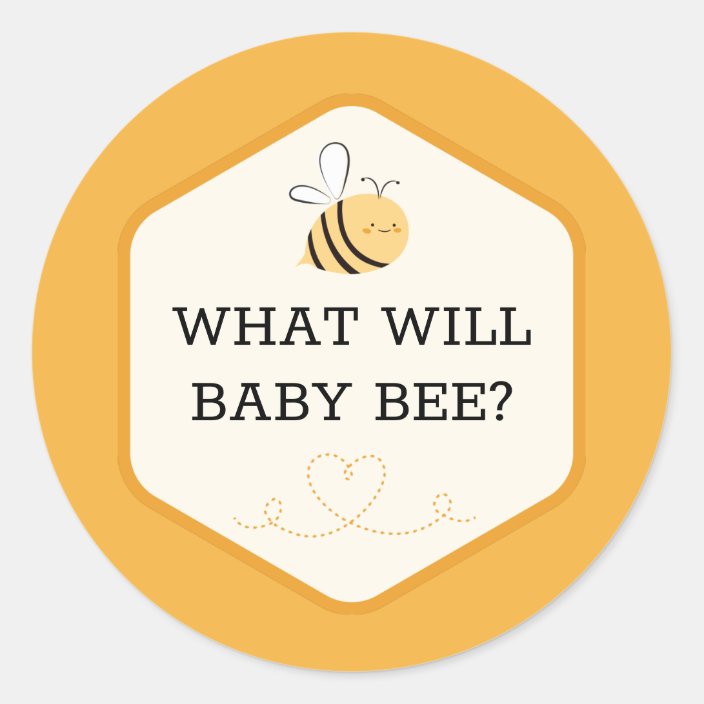Gender Reveal Stickers bee gender reveal he or she stickers gender reveal party ideas bee gender reveal pink or blue what will it bee
