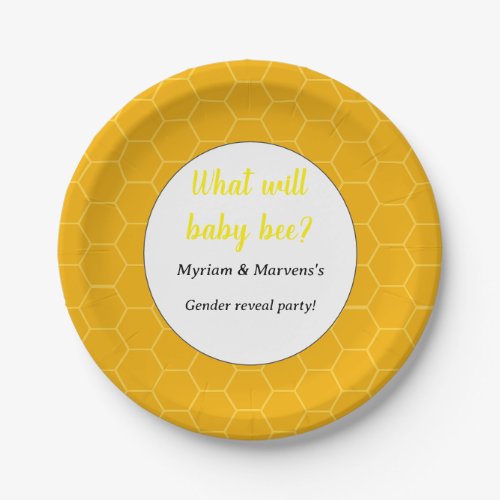 What will baby gender reveal party  paper plates