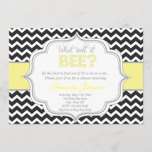 What Will It Be? Chic Chevron Baby Shower Invite