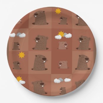 What Will It Be? Groundhog Day Party Paper Plate by ZazzleHolidays at Zazzle