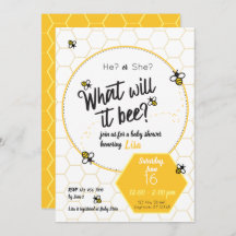 What will it bee? Baby Shower Gender Reveal