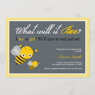 What will it Bee? Baby Shower invitation