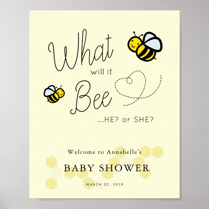 bee baby shower