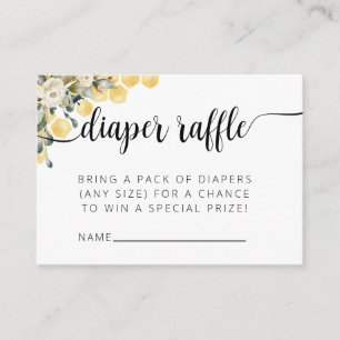 What Will it Bee Diaper Raffle Enclosure Card. Card
