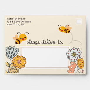 What will it Bee Gender Reveal Baby Shower 5x7 Envelope