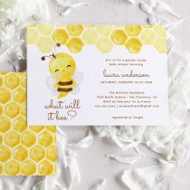 What Will it Bee? Gender Reveal Baby Shower Invitation