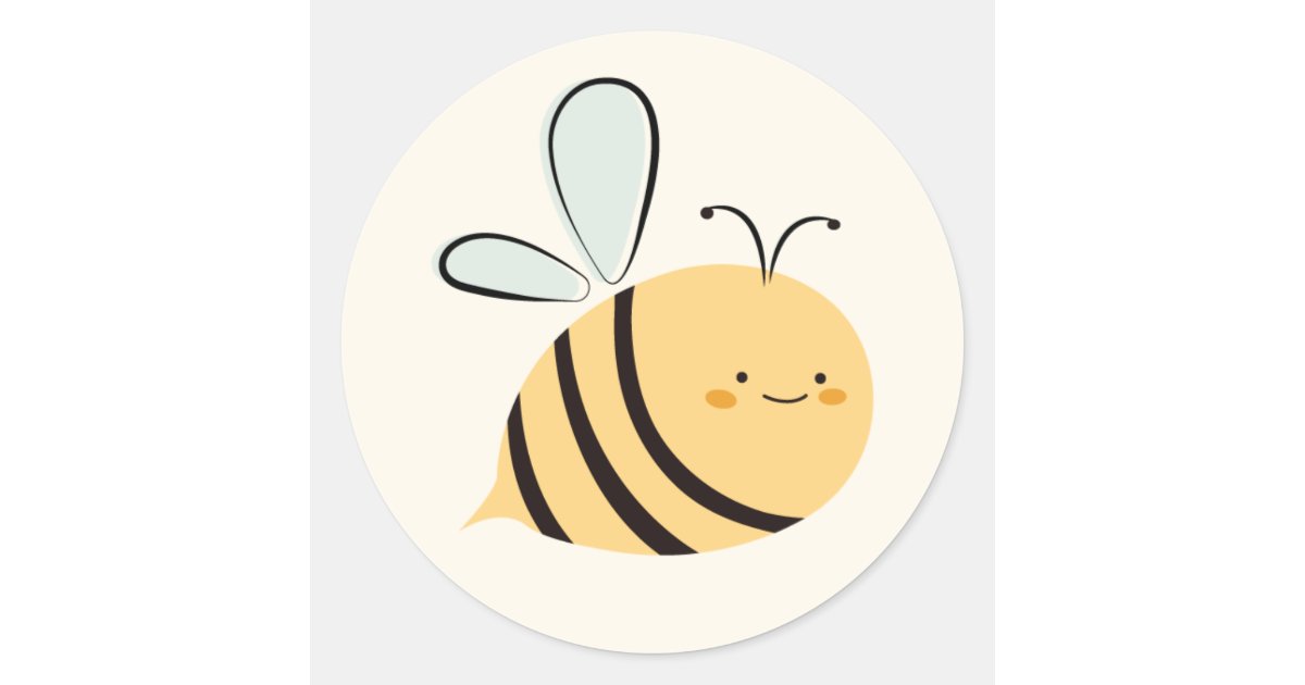 What Will It Bee Gender Reveal Cute Baby Shower Classic Round Sticker ...
