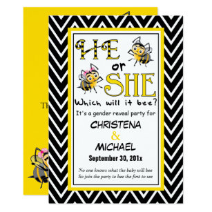 what will it bee invitations zazzle