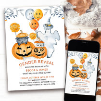 What Will Little Boo Be Halloween Gender Reveal Invitation