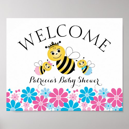 What Will Our Honey Bee Gender Reveal Poster