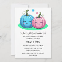 What Will our Pumpkin Be Fall Gender Reveal Invitation