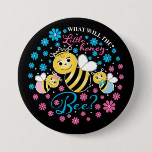 What Will The Little Honey Bee Gender Reveal Button