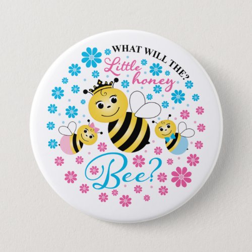 What Will The Little Honey Bee Gender Reveal Button