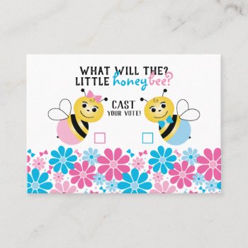 What Will The Little Honey Bee Voting Cards by AllbyWanda at Zazzle