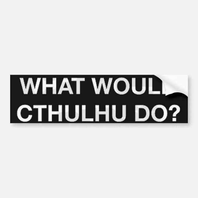 What Would Bumper Sticker (Front)