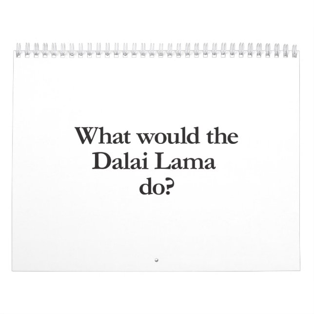 what would dalai lama do calendar (Cover)