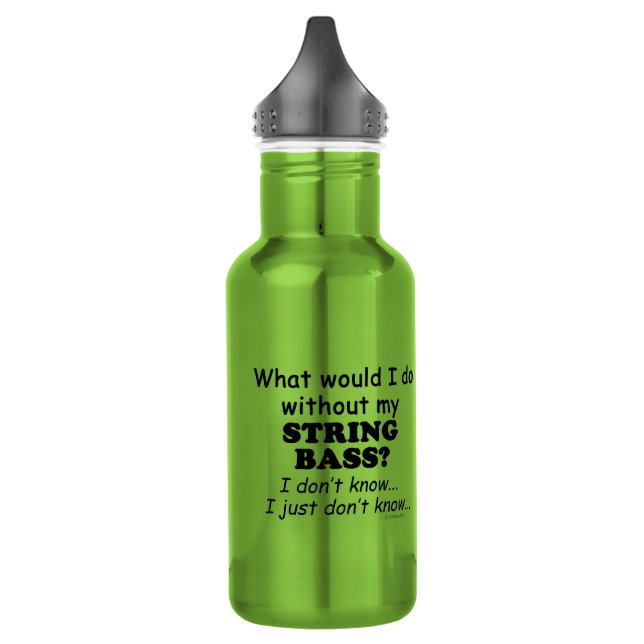 What Would I Do, String Bass Stainless Steel Water Bottle (Left)