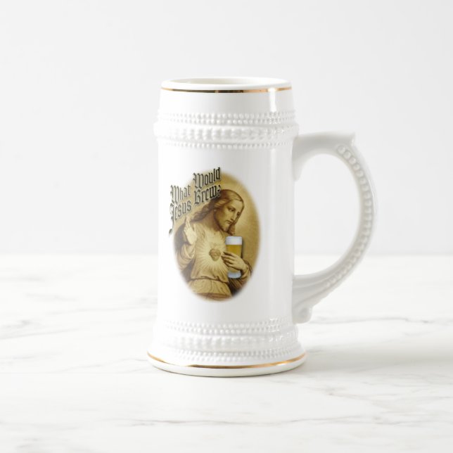 What Would Jesus Brew Beer Stein (Right)