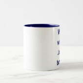 What would Jesus brew? Two-Tone Coffee Mug (Center)