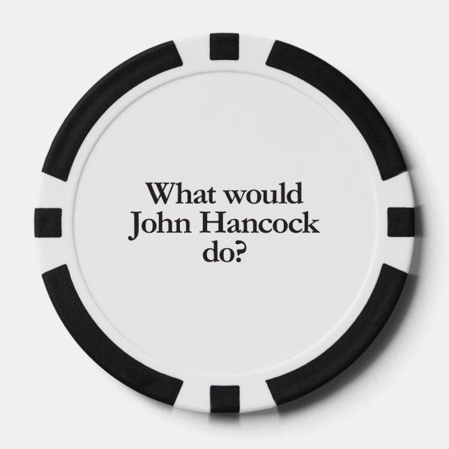 what would john hancock do poker chips (Front)