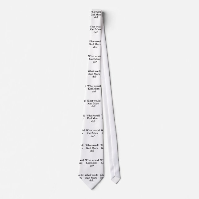 what would karl marx do neck tie (Front)