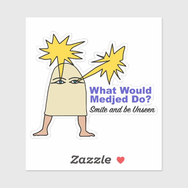 What Would Medjed Do? Ancient Egypt Meme Sticker (Sheet)