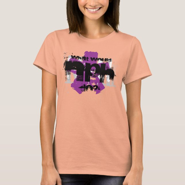 What Would NPH Do? Purple Star T-Shirt (Front)
