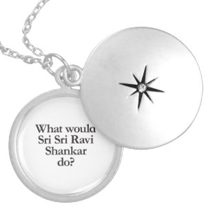 what would sri sri ravi shankar do silver plated necklace