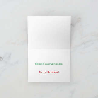 What would you like to find in your stocking? card
